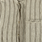 Vintage Studio X Shirt Adult MEDIUM Brown Beige Textured Stripe 90s