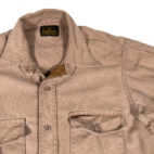 Vintage Deerskin Shirt Adult MEDIUM Brown Flannel Workwear Hunting USA Made 70s