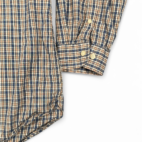 Vintage Gap Shirt Adult EXTRA LARGE Blue Orange Plaid Button Down Preppy 90s