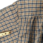 Vintage Gap Shirt Adult EXTRA LARGE Blue Orange Plaid Button Down Preppy 90s