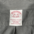 Brooks Brothers Shirt Adult EXTRA LARGE Black White Houndstooth Micro Check