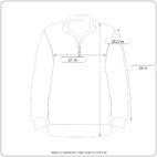 LL Bean Sweater Adult MEDIUM Blue Fleece Colorblock 1/4 Quarter Zip Pullover