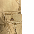Hollister Cargo Shorts Mens 35 Brown Button Fly Utility Pockets Outdoors Y2K