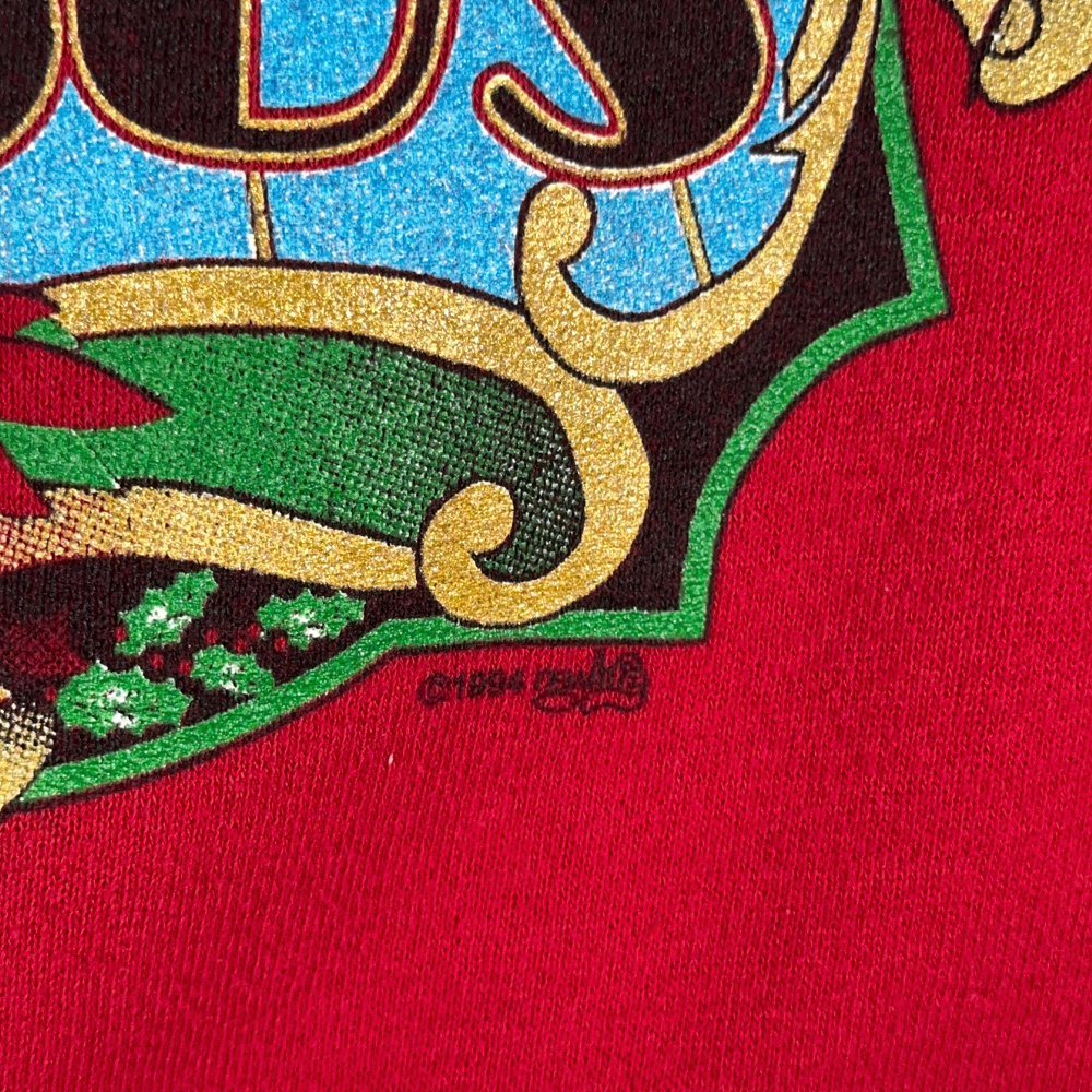 Vintage Christmas Sweater Adult LARGE Red Sweatshirt Religious Celebrate Jesus-5 Vintage Christmas Sweater Adult LARGE Red Sweatshirt Religious Celebrate Jesus