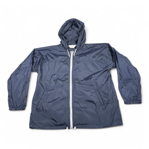Eddie Bauer Jacket Adult EXTRA LARGE Blue Hooded Windbreaker Outdoor Softshell