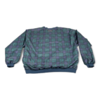 Vintage Forresters Sweater Adult XXL Blue Green Blackwatch Plaid Pullover 90s
