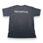 Vintage No Fear Shirt Adult LARGE Black Football Flames Pain Happens Grunge 90s