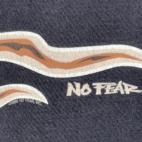 Vintage No Fear Shirt Adult LARGE Black Football Flames Pain Happens Grunge 90s