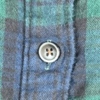 LL Bean Shirt Women EXTRA LARGE Blue Green Plaid Sherpa Lined Flannel Blackwatch