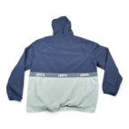 Levis Jacket Adult 2XL Blue Gray Taslan Anorak Nylon Colorblock Windbreaker Y2K