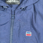 Levis Jacket Adult 2XL Blue Gray Taslan Anorak Nylon Colorblock Windbreaker Y2K