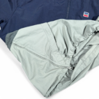 Levis Jacket Adult 2XL Blue Gray Taslan Anorak Nylon Colorblock Windbreaker Y2K