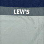 Levis Jacket Adult 2XL Blue Gray Taslan Anorak Nylon Colorblock Windbreaker Y2K