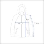 Levis Jacket Adult 2XL Blue Gray Taslan Anorak Nylon Colorblock Windbreaker Y2K