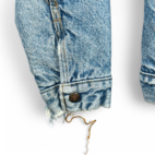 Vintage Levis Jacket Adult MEDIUM Blue Denim Sherpa Trucker USA Made Type 3 80s