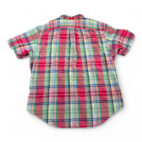 Vintage Ralph Lauren Shirt Adult 2XL XXL Pink Green Blue Madras Plaid Preppy 90s