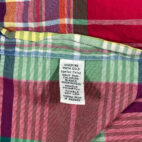 Vintage Ralph Lauren Shirt Adult 2XL XXL Pink Green Blue Madras Plaid Preppy 90s