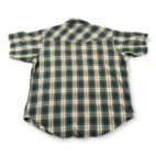 Ely Cattleman Western Shirt Adult 2XL XXL Brown Green Plaid Cowboy Pearl Snap