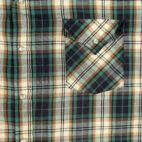 Ely Cattleman Western Shirt Adult 2XL XXL Brown Green Plaid Cowboy Pearl Snap