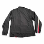 Vintage Speedo Jacket Adult SMALL Black Windbreaker Red White Stripes Retro Y2K