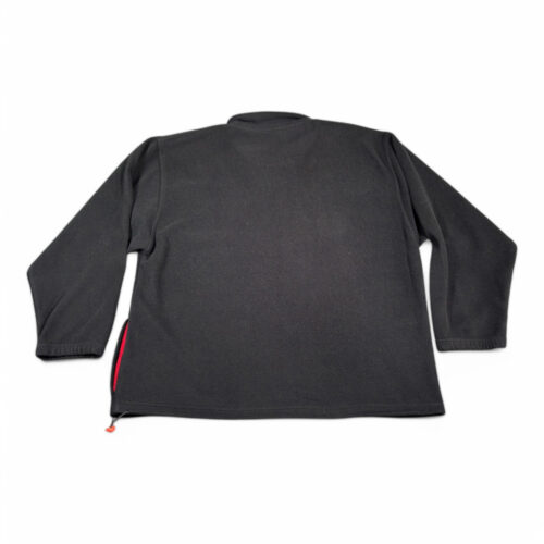 Vintage Wilson Sweater Adult 2XL XXL Black Red Polyester Fleece Pullover 90s