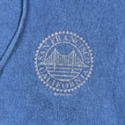 Vintage San Francisco Sweater Adult LARGE Blue Hoodie Crazy Shirts California 80s