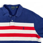 Ralph Lauren Polo Shirt Adult EXTRA LARGE Blue Red White Custom Fit Preppy