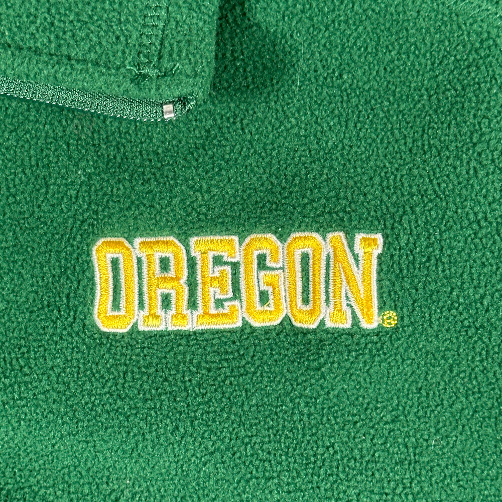 University of Oregon Vest Adult XXL Green Campus Drive Embroidered Fleece Y2K-3 University of Oregon Vest Adult XXL Green Campus Drive Embroidered Fleece Y2K