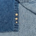 Eddie Bauer Shirt Adult EXTRA LARGE Blue Denim Dark Wash Cotton Outdoor Y2K