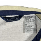 Vintage Envoy Polo Shirt Adult LARGE Grey Green Blue Colorblock Banded Golf 90s