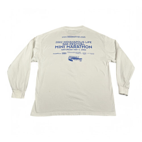 Vintage Indianapolis Shirt Adult EXTRA LARGE White Monument Circle Marathon Y2K