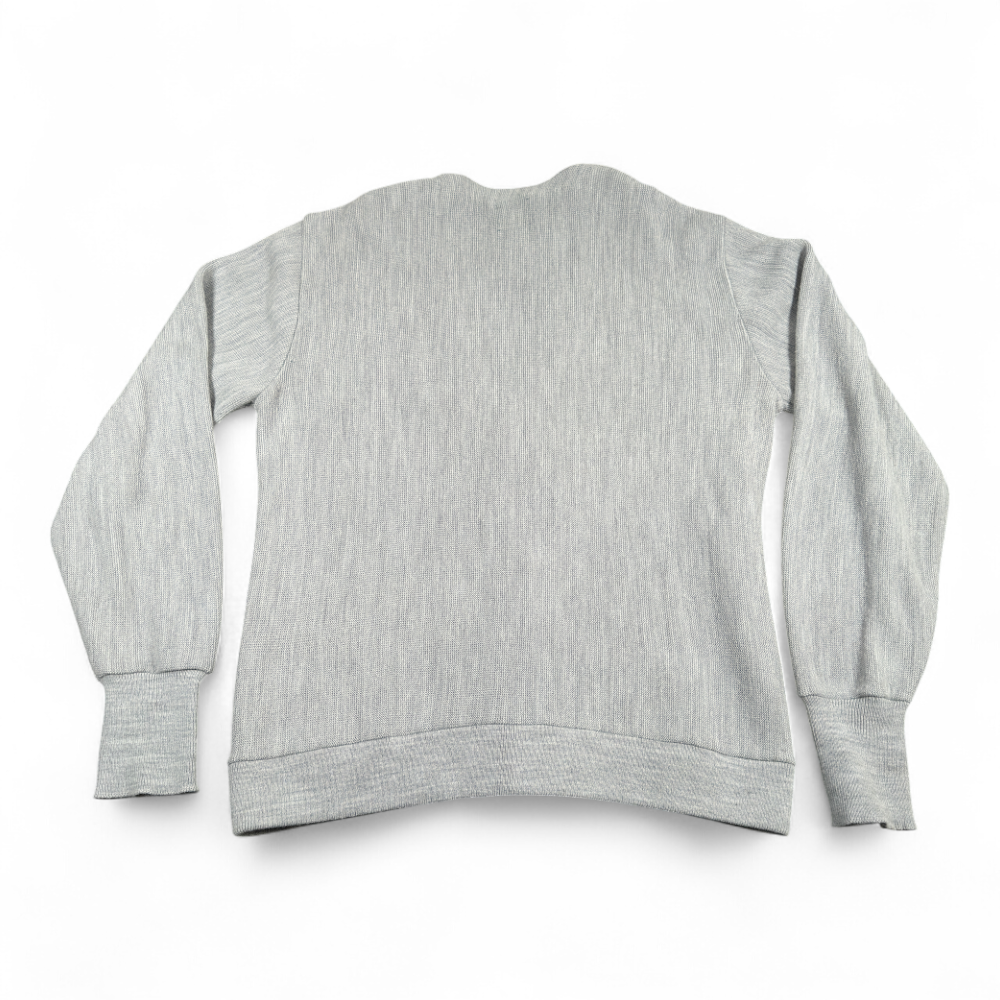 Vintage Jantzen Sweater Adult LARGE Gray Button Up Knit Cardigan USA Made 80s-3 Vintage Jantzen Sweater Adult LARGE Gray Button Up Knit Cardigan USA Made 80s