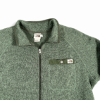 North Face Jacket Adult LARGE Green Gordon Lyons Fleece Pockets Outdoor Full Zip