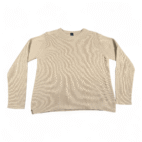 Vintage Gap Shirt Adult MEDIUM Brown Textured Ribbed Knit Crewneck Cotton 90s
