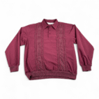 Vintage Classics by Palmland Polo Shirt Adult LARGE Red Cable Knit 90s