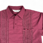 Vintage Classics by Palmland Polo Shirt Adult LARGE Red Cable Knit 90s