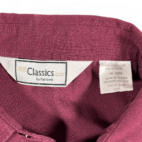 Vintage Classics by Palmland Polo Shirt Adult LARGE Red Cable Knit 90s