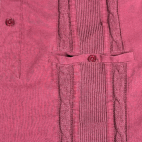 Vintage Classics by Palmland Polo Shirt Adult LARGE Red Cable Knit 90s