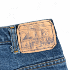 Vintage Plain Pockets Jeans Mens 34x28 Blue Dark Wash Denim 80s