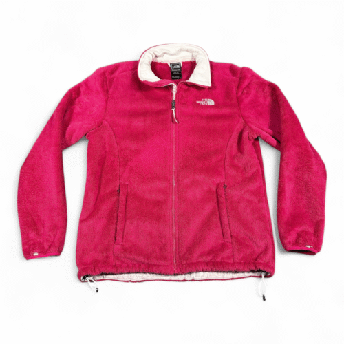 North Face Jacket Womens LARGE Pink Osito 2 Fleece Deep Pile Outdoor Full Zip