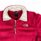 North Face Jacket Womens LARGE Pink Osito 2 Fleece Deep Pile Outdoor Full Zip