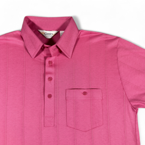 Vintage Classics by Palmland Polo Shirt Adult MEDIUM Pink Tennis Tail Pocket 90s