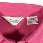 Vintage Classics by Palmland Polo Shirt Adult MEDIUM Pink Tennis Tail Pocket 90s