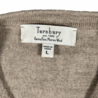 Turnbury Sweater Vest Adult MEDIUM Brown Merino Wool V Neck Academia Preppy