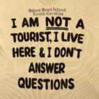 Vintage Hilton Head Shirt Womens SMALL Brown Not Tourist South Carolina USA 80s