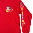 Vintage Disney Shirt Adult LARGE Red Mickey Mouse Cartoon Characters Store Y2K