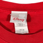 Vintage Disney Shirt Adult LARGE Red Mickey Mouse Cartoon Characters Store Y2K