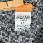 Vintage Wrangler Coveralls Mens 46R Blue Big Ben Twill Chevron Herringbone Carpenter 80s