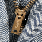 Vintage Wrangler Coveralls Mens 46R Blue Big Ben Twill Chevron Herringbone Carpenter 80s