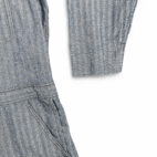 Vintage Wrangler Coveralls Mens 46R Blue Big Ben Twill Chevron Herringbone Carpenter 80s